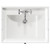 Danbury Satin Anthracite 600mm Wall Mounted Vanity Unit with 1 Tap Hole Traditional Basin and Single Drawer with Polished Chrome Handle Top View