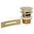 Brushed Brass Retro Fit Overflow and Waste for Salerno and Como Freestanding Baths Left Hand View