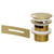 Brushed Brass Retro Fit Overflow and Waste for Salerno and Como Freestanding Baths Right Hand View