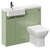Napoli Combination Olive Green 1000mm Vanity Unit Toilet Suite with Left Hand Square Semi Recessed 1 Tap Hole Basin and 2 Doors with Gunmetal Grey Handles Left Hand View