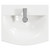 Danbury Satin Grey 500mm Wall Mounted Vanity Unit with 1 Tap Hole Curved Basin and Single Drawer with Polished Chrome Handle Top View