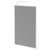 Pacco 8mm Smoked Glass Polished Chrome 1950mm x 1400mm Fully Framed Walk In Shower Screen including Wall Channel and Support Bar Right Hand Side View