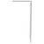 Colore 8mm Smoked Glass Matt Black 1950mm x 700mm Walk In Shower Screen including Wall Channel and Support Bar Side on View