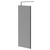 Colore 8mm Smoked Glass Matt Black 1950mm x 800mm Walk In Shower Screen including Wall Channel and Support Bar Right Hand Side View