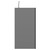 Colore 8mm Smoked Glass Matt Black 1950mm x 1000mm Walk In Shower Screen including Wall Channel and Support Bar Front View