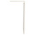 Colore 10mm Clear Glass Brushed Brass 2000mm x 900mm Fully Framed Walk In Shower Screen including Wall Channel and Support Bar Side on View