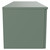 Avant Satin Green 1200mm Wall Mounted Vanity Unit for Countertop Basins and 2 Drawers with Polished Chrome Handles Side View
