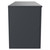 Avant Satin Anthracite 1200mm Wall Mounted Vanity Unit for Countertop Basins and 4 Drawers with Polished Chrome Handles Side View