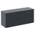 Avant Satin Anthracite 1200mm Wall Mounted Vanity Unit for Countertop Basins and 4 Drawers with Polished Chrome Handles Left Hand View