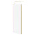Colore 8mm Clear Glass Brushed Brass 1850mm x 760mm Walk In Shower Screen including Wall Channel with End Profile and Support Bar Right Hand View Colore 8mm Clear Glass Brushed Brass 1850mm x 760mm Walk In Shower Screen including Wall Channel with End Profile and Support Bar Right Hand View