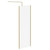 Colore 8mm Clear Glass Brushed Brass 1850mm x 760mm Walk In Shower Screen including Wall Channel with End Profile and Support Bar Left Hand View Colore 8mm Clear Glass Brushed Brass 1850mm x 760mm Walk In Shower Screen including Wall Channel with End Profile and Support Bar Left Hand View
