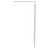 Colore 8mm Clear Glass Brushed Brass 1850mm x 760mm Walk In Shower Screen including Wall Channel with End Profile and Support Bar Side View Colore 8mm Clear Glass Brushed Brass 1850mm x 760mm Walk In Shower Screen including Wall Channel with End Profile and Support Bar Side View