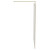 Colore 8mm Clear Glass Brushed Brass 1850mm x 1100mm Walk In Shower Screen including Wall Channel with End Profile and Support Bar Side View