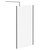 Colore 8mm Clear Glass Gunmetal Grey 1850mm x 1100mm Walk In Shower Screen including Wall Channel with End Profile and Support Bar Left Hand Side View
