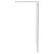 Colore 8mm Clear Glass Gunmetal Grey 1850mm x 1200mm Walk In Shower Screen including Wall Channel with End Profile and Support Bar Side on View