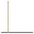 Colore 8mm Smoked Glass Brushed Brass 1950mm x 900mm Walk In Shower Screen including Wall Channel with End Profile and Support Bar Top View From Above