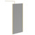 Colore 8mm Smoked Glass Brushed Brass 1950mm x 1000mm Walk In Shower Screen including Wall Channel with End Profile and Support Bar Left Hand Side View