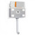 OLI 120 Plus Mechanical Mid Height Concealed Cistern and Slim White Dual Flush Plate with Rectangular Push Buttons Left Hand Side View