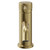 Colore Round Brushed Brass Mini Mono Basin Mixer with Half Knurled Tap Head Front View