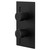 Colore Round Matt Black Concealed Twin Thermostatic Shower Valve with Half Knurled Control Handles - 1 Outlet Right Hand View