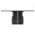 Colore Round Matt Black Concealed Twin Thermostatic Shower Valve with Half Knurled Control Handles - 1 Outlet Top View