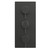 Colore Round Gunmetal Grey Concealed Triple Thermostatic Shower Valve with Diverter and Half Knurled Control Handles - 3 Outlet Front View