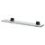 Colore Vector Matt Black and Glass 600mm Wall Mounted Vanity Shelf Right Hand View