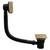 Colore Square Brushed Brass Easy Clean Sprung Click Clack Bath Waste Side View