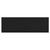 Carlo Matt Black MDF 1700mm Front Bath Panel with Plinth Front View