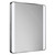 Wade Polished Chrome 600mm x 800mm Illuminated Dimmable LED Mirror with Demister and Touch Sensor Left Hand View