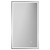 Madison Polished Chrome 400mm x 700mm Illuminated Dimmable LED Mirror with Demister and Touch Sensor Front View