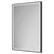 Colore Madison Matt Black 500mm x 700mm Illuminated Dimmable LED Mirror with Demister and Touch Sensor Right Hand View