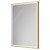 Colore Madison Brushed Brass 500mm x 700mm Illuminated Dimmable LED Mirror with Demister and Touch Sensor Right Hand View