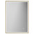 Colore Madison Brushed Brass 500mm x 700mm Illuminated Dimmable LED Mirror with Demister and Touch Sensor Front View