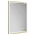 Colore Madison Brushed Brass 500mm x 700mm Illuminated Dimmable LED Mirror with Demister and Touch Sensor Left Hand View