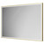 Colore Madison Brushed Brass 1000mm x 700mm Illuminated Dimmable LED Mirror with Demister and Touch Sensor Right Hand View