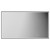 Colore Madison Matt Black 1400mm x 800mm Illuminated Dimmable LED Mirror with Demister and Touch Sensor Front View
