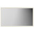 Colore Madison Brushed Brass 1400mm x 800mm Illuminated Dimmable LED Mirror with Demister and Touch Sensor Front View