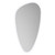 Pebble 500mm x 800mm Illuminated Dimmable LED Mirror with Demister and Touch Sensor Left Hand View