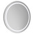 Canyata 600mm Round Illuminated Dimmable LED Mirror with Demister and Touch Sensor Left Hand View