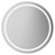 Dallas 600mm Round Bluetooth Illuminated Dimmable LED Mirror with Demister and Touch Sensor Front View