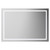 Hazeltine 1000mm x 700mm Illuminated Dimmable LED Mirror with Touch Sensor Front View