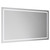 Hazeltine 1400mm x 800mm Illuminated Dimmable LED Mirror with Touch Sensor Left Hand View