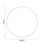 Colore Laurel Matt Black Aluminium Framed 600mm Round Mirror Dimensions thumbnail