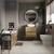 Alford 1600mm Steel Straight Single Ended Bathroom Suite including Matt Black Flush Plate Back to Wall Toilet and Autumn Oak Vanity Unit with Countertop Basin Roomset