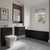 Barton 1700mm x 800mm Slim Edge Straight Single Ended Bathroom Suite including Metallic Slate Furniture Set with Slim Edge Basin Roomset