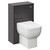 Kendel 1700mm x 700mm Straight Single Ended Bathroom Suite including Graphite Grey Furniture Set with Slim Edge Basin Toilet