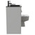Venice Square Gloss Grey Pearl 1100mm Vanity Unit Toilet Suite with Left Hand Anthracite Glass 1 Tap Hole Basin and 2 Doors with Gunmetal Grey Handles Side View