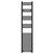 Colore Pizarro Matt Black 1800mm x 400mm Straight Heated Towel Rail Front View