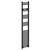 Colore Pizarro Matt Black 1800mm x 400mm Straight Heated Towel Rail Left Hand View